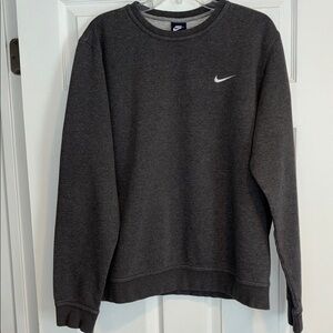Nike Heather Gray Crewneck Sweatshirt, Size Large
